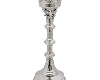 Kerzenleuchter 47cm Altarleuchter Kerzenständer Kirche Altar Antik-Stil silber