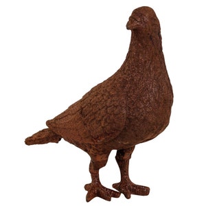 Garden sculpture bird figure iron garden rust iron figure sculpture bird scarer