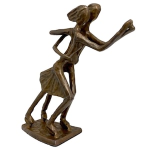 Sculpture Pair Skating Ice Skates Figure Skating Bronze Figure Modern Cup Ice Skating
