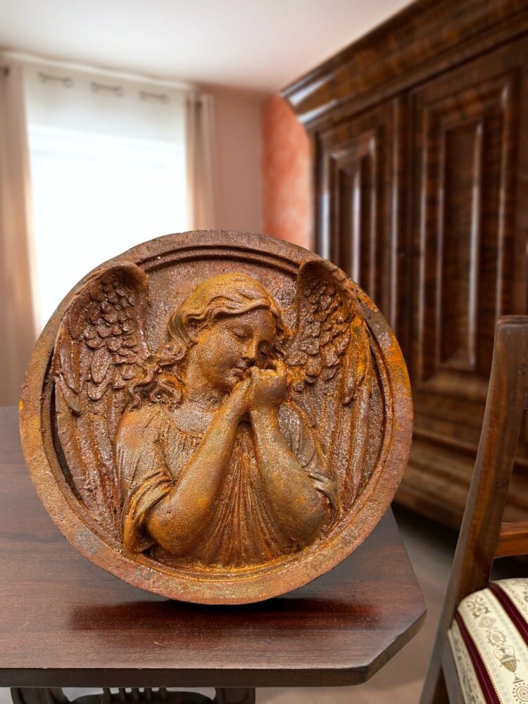 Figurine d'ange en prière - QIILU - Statue en Résine - Décoration