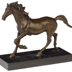 Bronze sculpture in antique style horse bronze figure sculpture statue - 26 cm