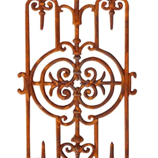 Grille de clôture de jardin, escaliers, balcon, balustrade en fer, treillis de Style Antique