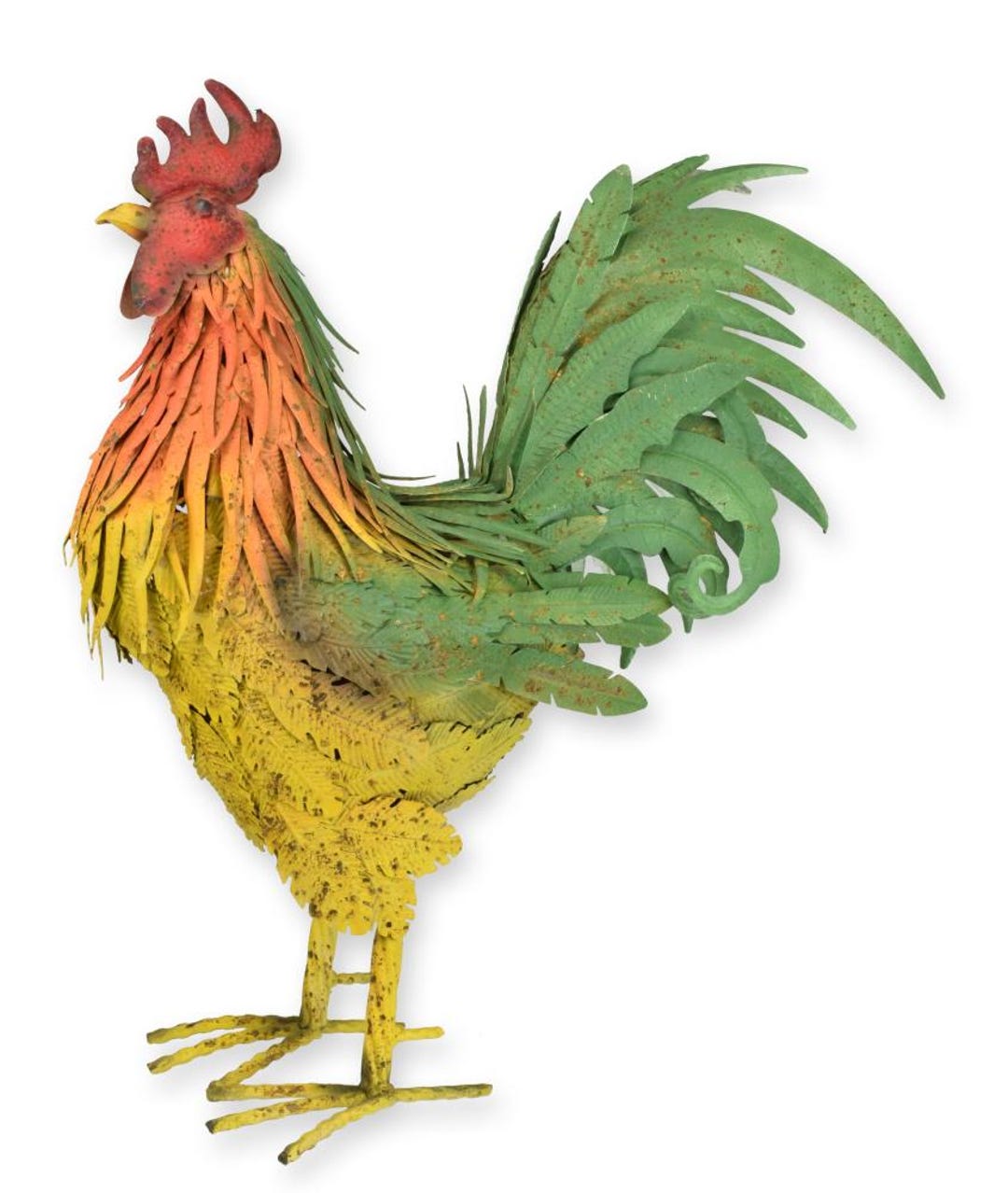 An Iron Rooster Replica Retro Design Decoration - Etsy