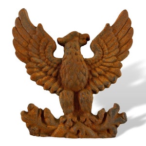 Aquila Prussia Rilievo Stemma Parete Porta Decorazione Ferro Murale Segno Stile Antico
