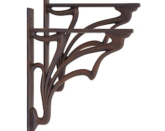 2x shelf supports shelf holder shelf bracket shelf holder iron 30 cm antique style
