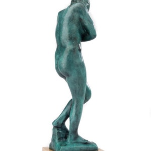 Sculpture en bronze d'après Rodin Bronze Eva figure copie réplique figure style antique 46 cm image 4