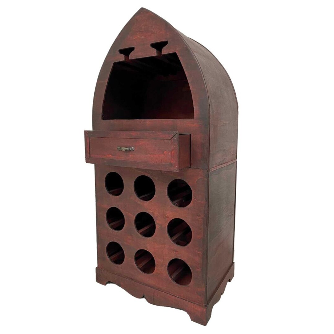 Bottle Rack Boat Shape Wood Wine Rack Boat Ship Antique Style Etsy