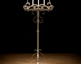 Music stand easel iron 170 cm stand antique style white menu card holder