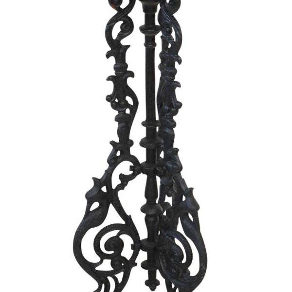 Garden table cast iron 72 cm table side table iron antique style solid black