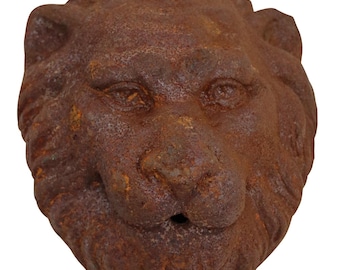 Tête de Lion, décoration murale en fer, fontaine, gargouille, Sculpture, Figure f