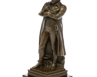 🗿 Statue Napoléon En Bronze – Sculpture 31cm – Aubaho – Style Antique – Neuve