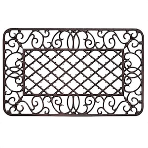 Doormat doormat iron antique style brown 67 cm 6 kg