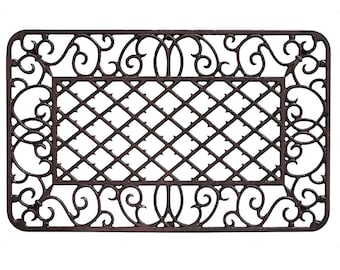 Zerbino zerbino ferro stile antico marrone 67 cm 6 kg