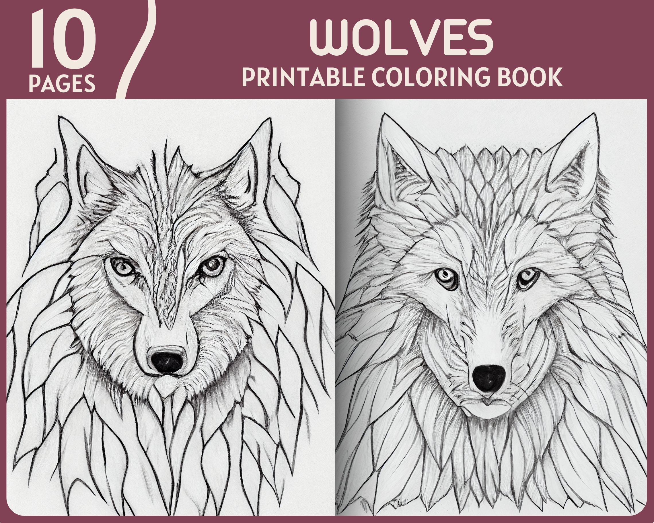Arctic Wolf Coloring Pages
