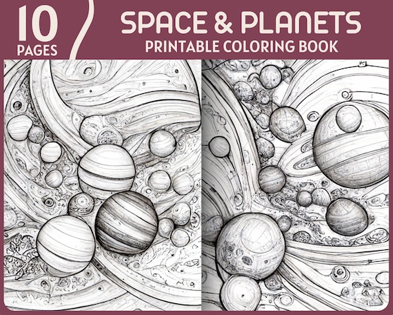 Color solar system scheme coloring sheet for kids Vector Image
