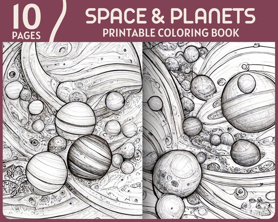 Color solar system scheme coloring sheet for kids Vector Image