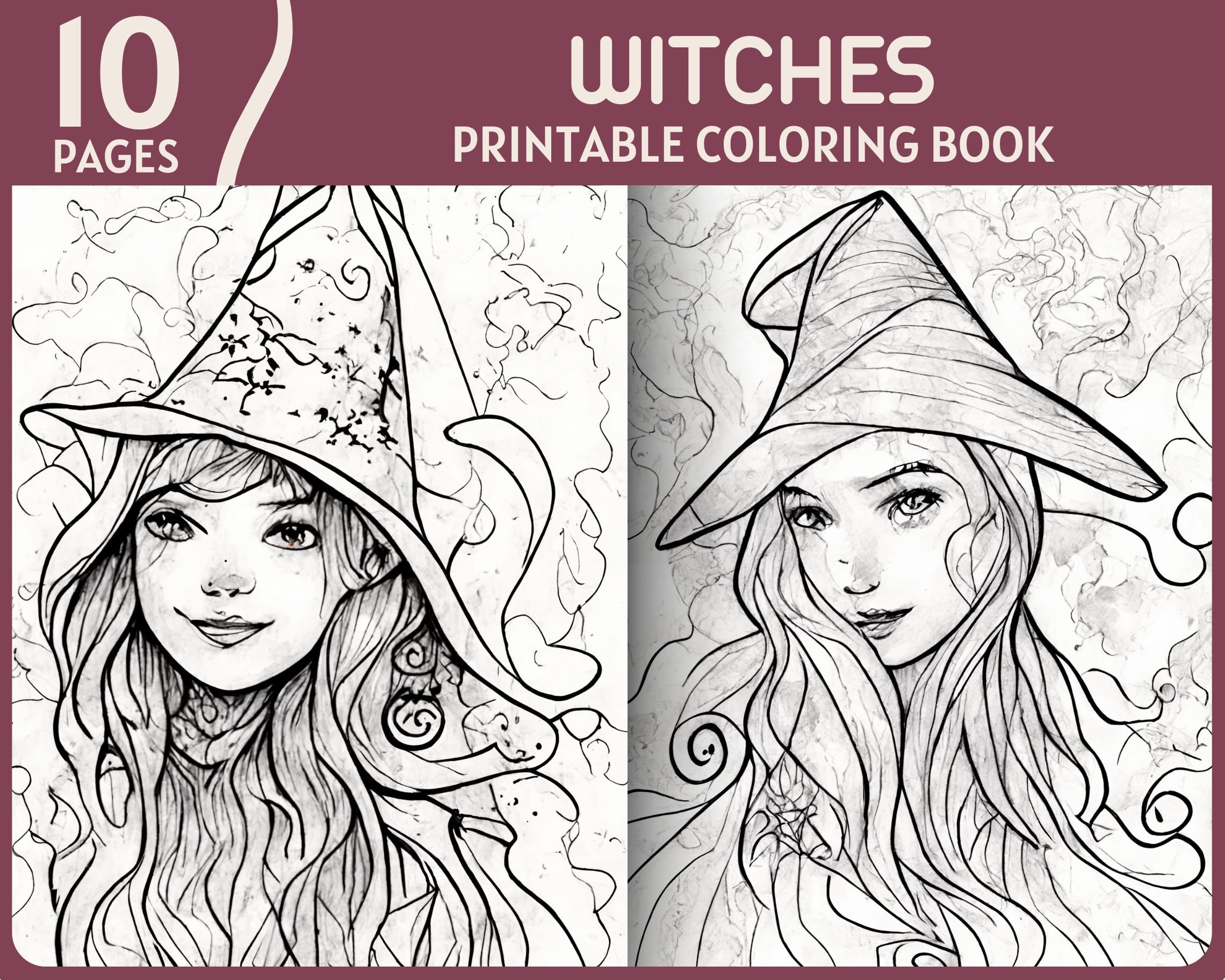 coloring pages of witches