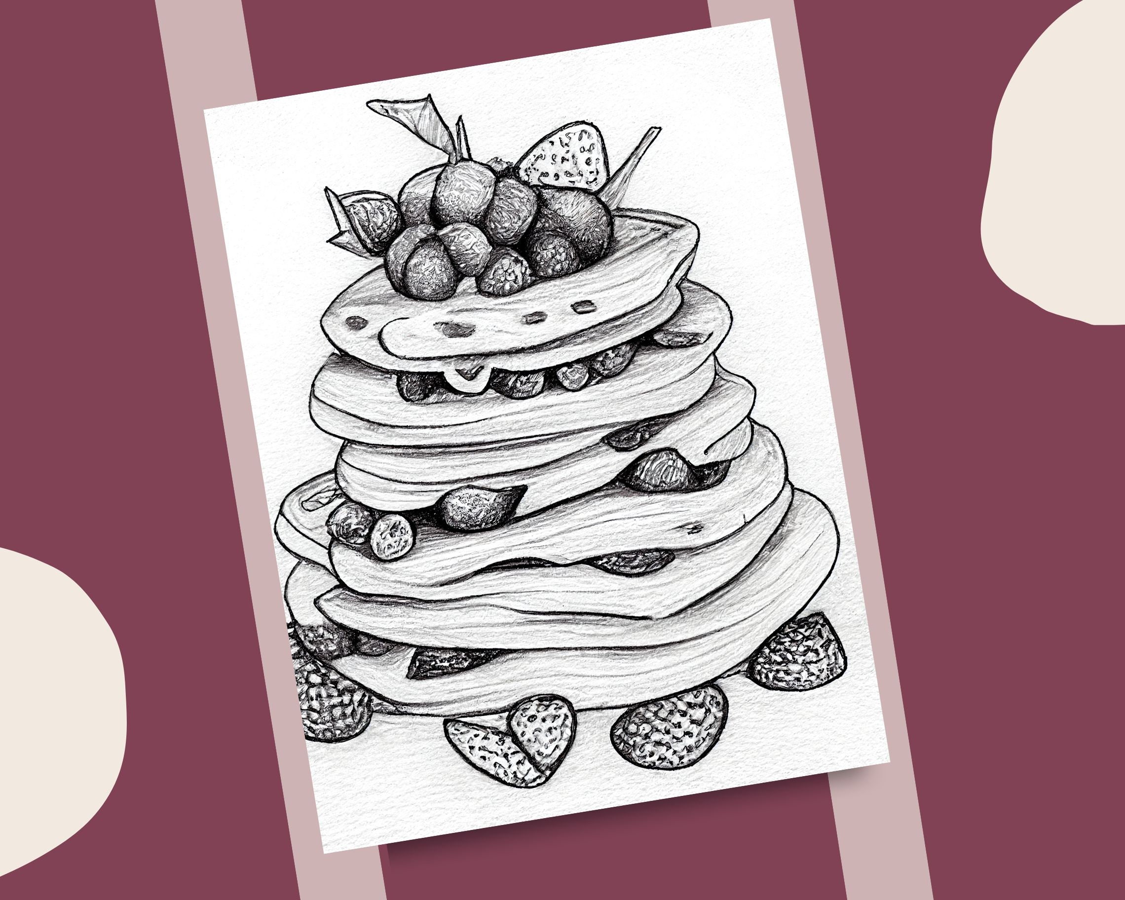 10 Waffles Coloring Pages Printable for Adults: Indulge in Culinary Delights