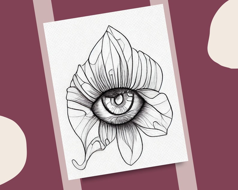 10 Iris &amp; Eyes Coloring Pages Eye Illustrations Printable - Etsy