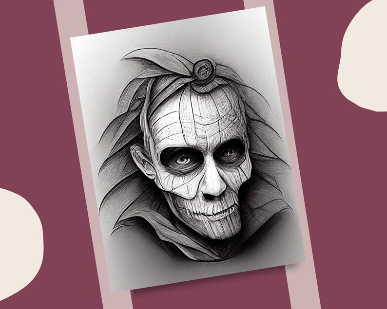 10 Scary Skulls Coloring Pages Horror Theme Printable Coloring Book for ...