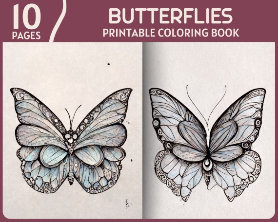 10 Captivating Butterfly Coloring Pages with Christmas Cheer