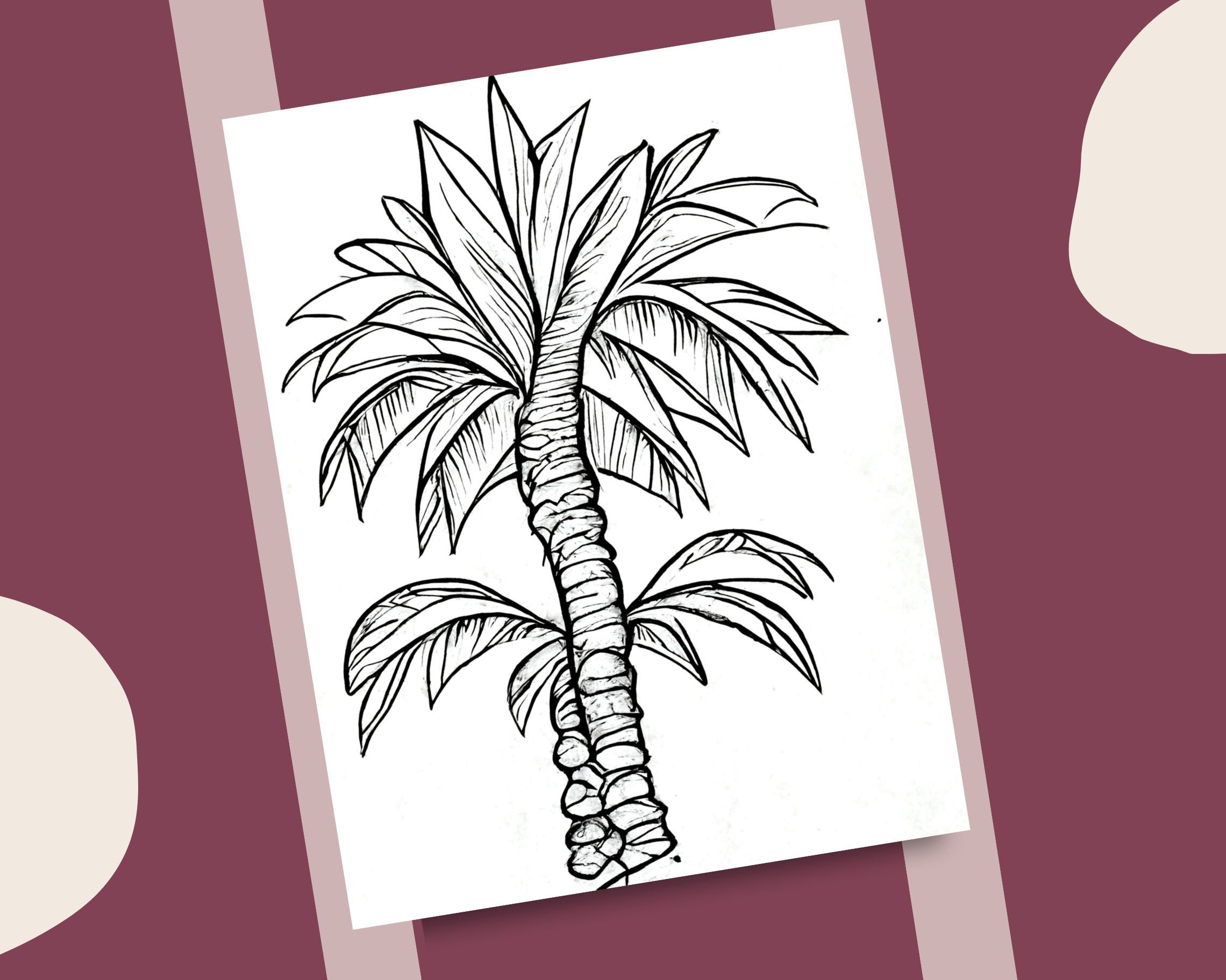 Coloring Pages Tropical Trees