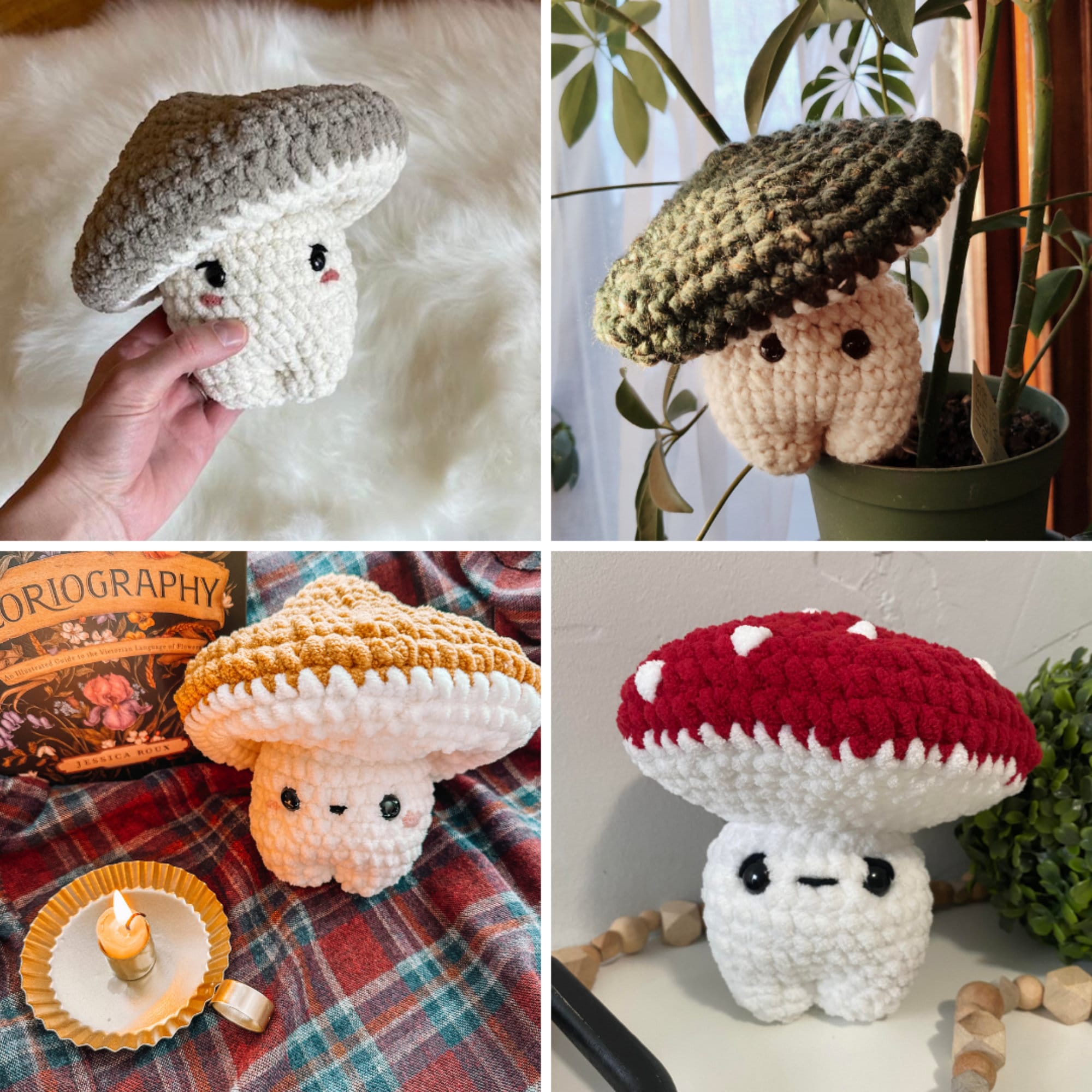 Crochet Wind Spinner and Crochet Mushroom Pattern PDF – MummaJ Crochet