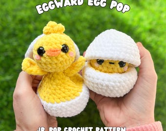 Jr. Egg Pop Crochet Pattern: Low Sew (Digital Download)