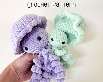 Jr. and Jumbo Jelly Pops, NO SEW, Jelly Pops, Amigurumi Pattern, Crochet Fidget, Crochet Pattern, Amigurumi, Crochet, Crochet Jellyfish