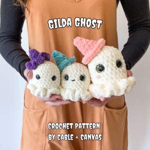 Ghost Crochet Pattern, Pattern Only, Crochet Pattern, Gilda Ghost Pattern, Ghost Pattern, Mini Ghost Pattern, Halloween Pattern