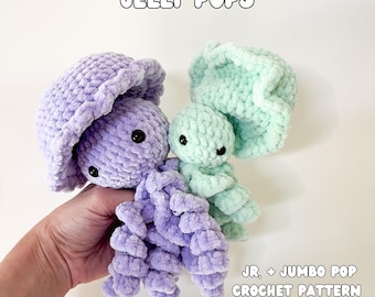 No Sew Crochet Jellyfish Pattern: Amigurumi Fidget Toy (PDF Pattern)