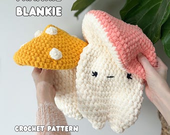 Frankie Fungi Crochet Blankie Pattern: Mushroom Lovey (PDF Pattern)