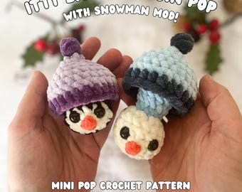 Crochet Penguin & Snowman Pop Pattern: No-Sew Amigurumi (PDF Download), Silent Fidget