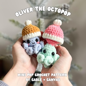 Oliver the Octopop, NO SEW popping crochet pattern!