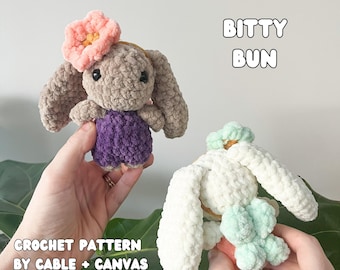 Crochet Bunny Pattern: Bitty Bun Pocket Sprite (PDF Download)