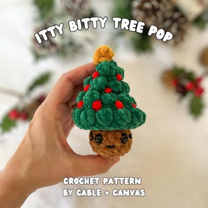 Crochet Christmas Tree Pattern: Itty Bitty Tree Pop (Digital PDF Download)