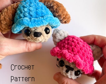 Itty Bitty Pet Pops, Crochet Pattern, Popping Pets, Amigurumi Pattern, Crochet Dog Pattern, Crochet Cat Pattern