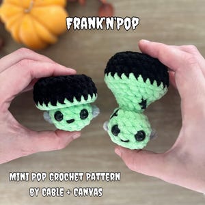 Frank-N-Pop Crochet Pattern: Amigurumi Halloween Plush (PDF Download)