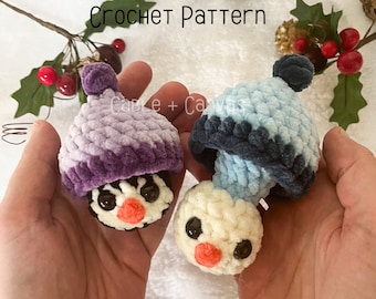Penguin Pop Pattern, Snowman Pop Pattern, Itty Bitty Penguin Pop, Itty Bitty Snowman Pop, Jolly Pop, Crochet Penguin Pattern