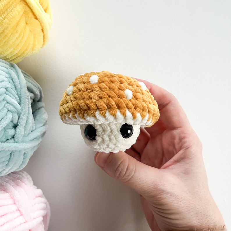 Sammy Spore, Jr. Pop, NO SEW, Crochet Pattern, Crochet Mushroom Pattern, Crochet Fidget Pattern, Crochet Pop Pattern, Amigurumi Pattern image 5