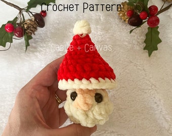 Santa Pop Pattern, Itty Bitty Santa Pop, Jolly Pop, Crochet Santa Pattern