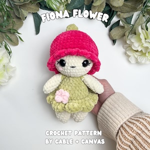 Fiona Flower Crochet Doll Pattern: Garden Sprite Amigurumi (PDF Pattern