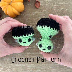 Itty Bitty Frank-N-Pop, Crochet Pattern, Crochet Halloween Pattern, Amigurumi Pattern