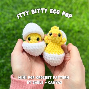 Itty Bitty Egg Pop: Häkelanleitung für Eier (PDF Download)