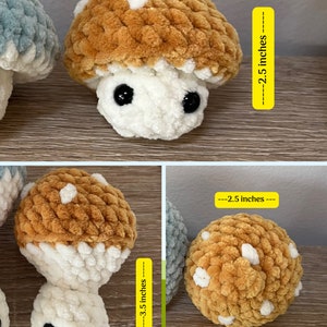 Pop Itty Bitty Mushie, SANS COUDRE, Mini Pops, Modèle crochet, Poche, Amigurumi, Patron, Crochet Fidget, Motif Amigurumi, Patron Fidget image 2