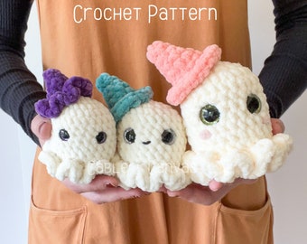 Ghost Crochet Pattern, Pattern Only, Crochet Pattern, Gilda Ghost Pattern, Ghost Pattern, Mini Ghost Pattern, Halloween Pattern