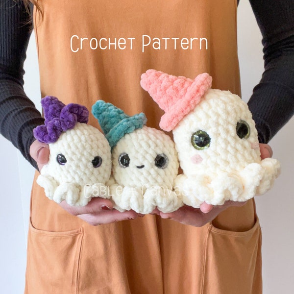 Ghost Crochet Pattern, Pattern Only, Crochet Pattern, Gilda Ghost Pattern, Ghost Pattern, Mini Ghost Pattern, Halloween Pattern