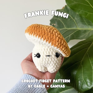 Crochet Mushroom Pattern, Frankie Fungi