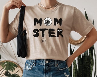 Momster Shirt, Halloween Mom Tshirt, Women Halloween Shirt, Halloween Gifts, Funny Halloween Shirt