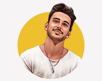 Cartoon Portrait From Photo, Instagram Profile Picture, Facebook Profile Picture,Tiktok Profile Picture, Social Media Avatar, Cartoon Avatar